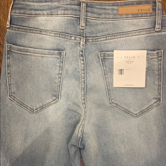 Cello High Rise Distressed Jeans - Picture 3 of 4